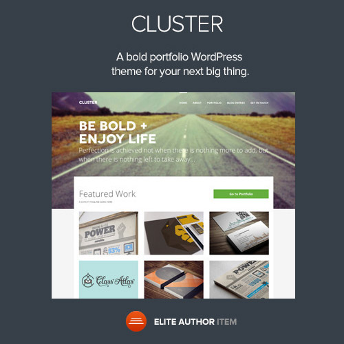 Cluster - A Bold Portfolio Wordpress Theme