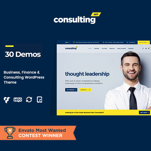 Consulting - Business, Finance WordPress Theme