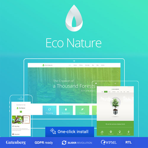 Eco Nature - Environment & Ecology WordPress Theme