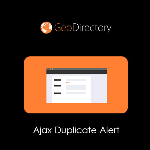 GeoDirectory Ajax Duplicate Alert