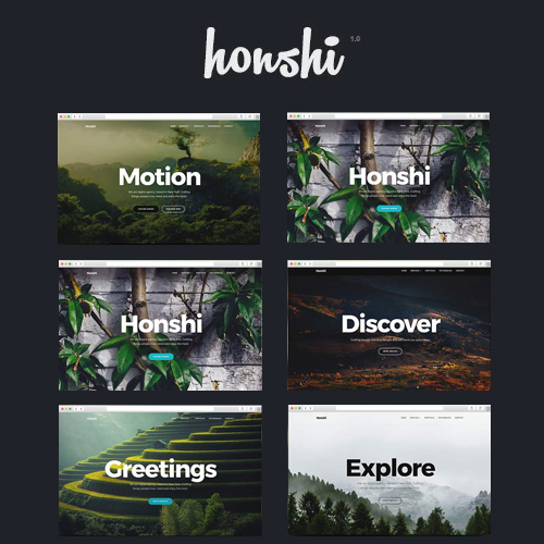 Honshi - WordPress Simple Portfolio Theme