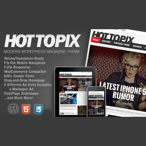 Hot Topix - Modern WordPress Magazine Theme