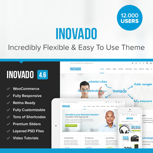 Inovado - Retina Responsive Multi-Purpose Theme