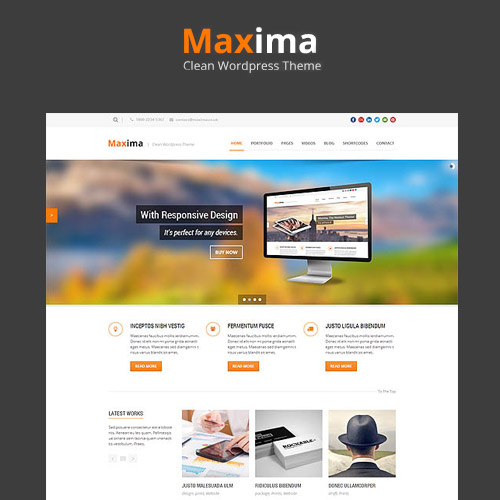 Maxima - Retina Ready WordPress Theme