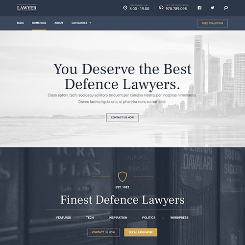 MyThemeShop Lawyer WordPress Theme