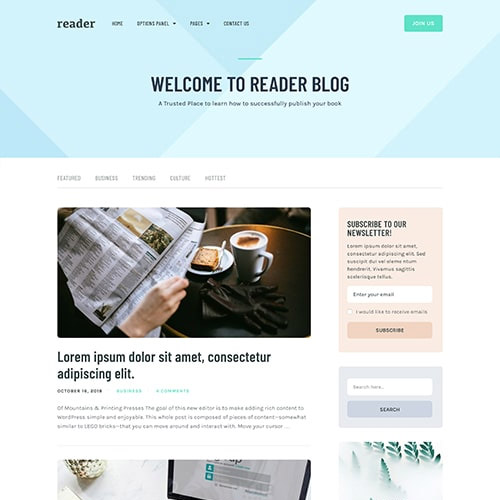 MyThemeShop Reader WordPress Theme