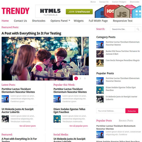 MyThemeShop Trendy WordPress Theme