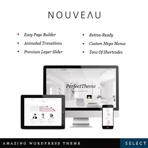 Nouveau - Multi-Purpose Retina WordPress Theme