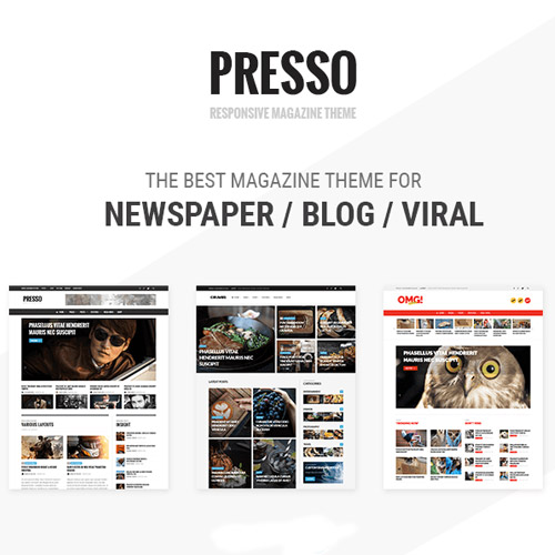 PRESSO - Modern Magazine / Newspaper / Viral Theme