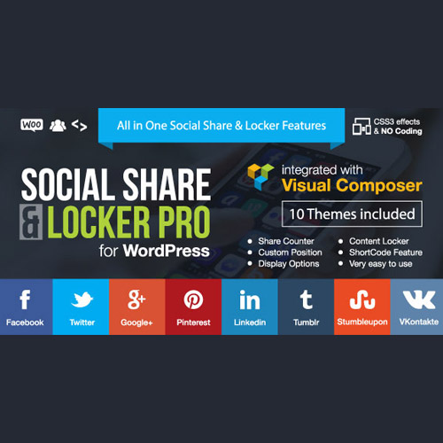 Social Share & Locker Pro Wordpress Plugin